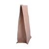 Wholesale Stock 250 Gram Degassing Valve Flat Bottom Brown Paper Coffee Bags