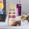 Bolsas Home Compostable Barrier Ziplock Kraft Paper Stand Up Bags for Gluten-free Oatmeals