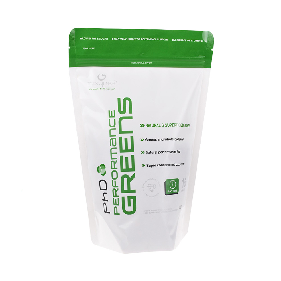 Post Consumer Recycled (PCR) Whey Protein Stand Up Bags