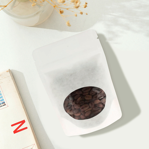Eco Friendly Stand Up Zipper Kraft Paper Coffee Pouches