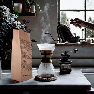 Custom Compostable Kraft Paper Side Gusset Coffee Bag