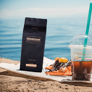 Custom Biodegradable Side Gusset Coffee Bag with Pocket Zipper