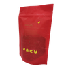 Food Grade Waterproof Wholesale Gravure Printing Compostable Red Rice Paper Zipper Coffee Bag